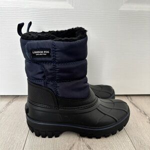 London Fog Black and Navy Winter Boots